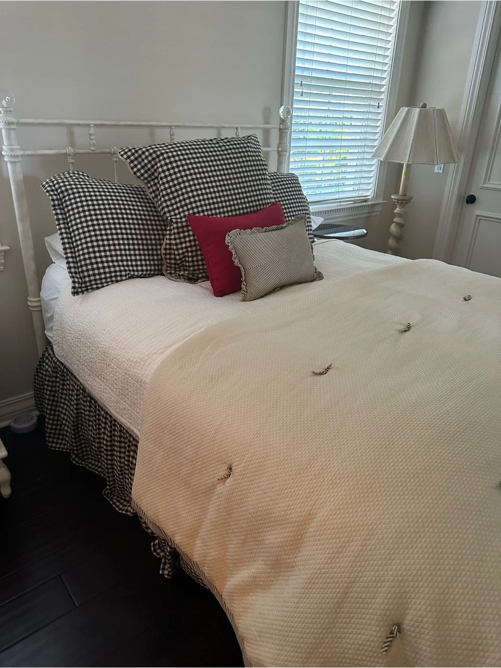 Cream Embroidered Comforter - Classic Cozy Bedding